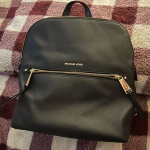 Black MK backpack